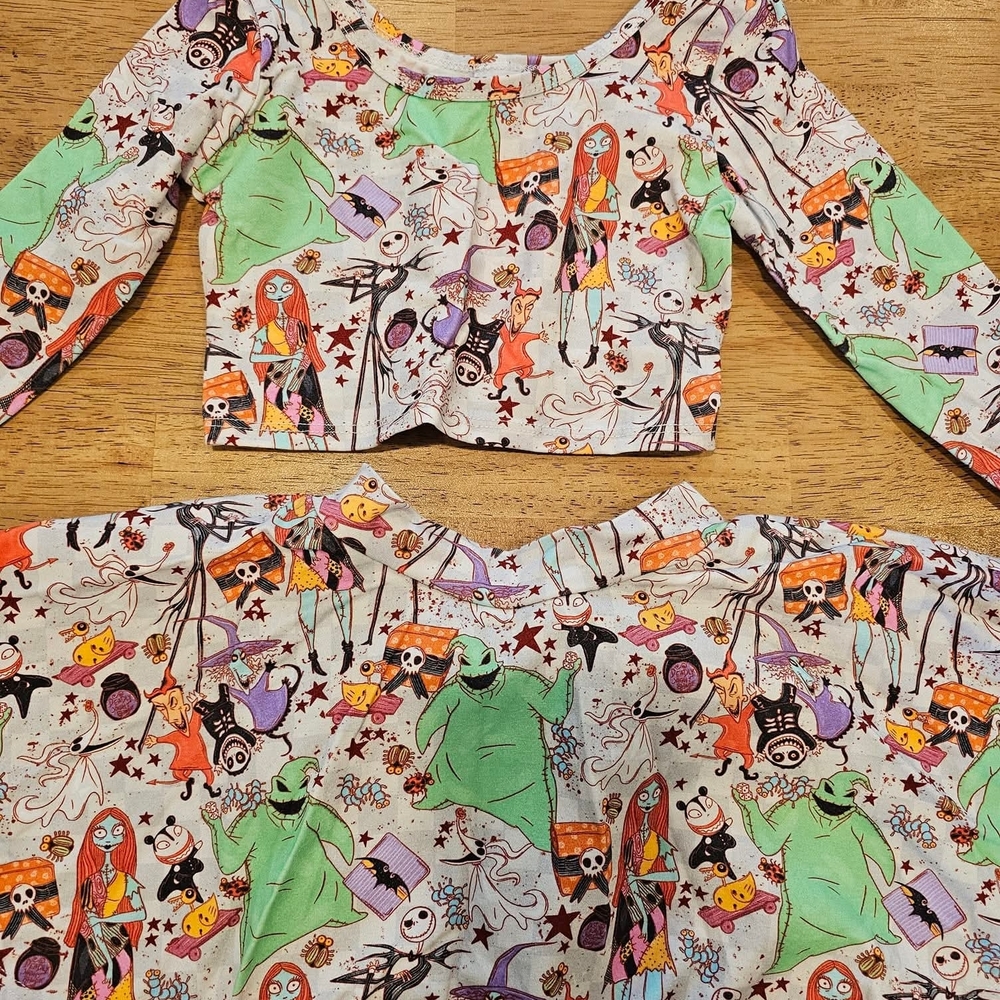 Spooky Characters Kids Halloween Costume Set - Green and Purple